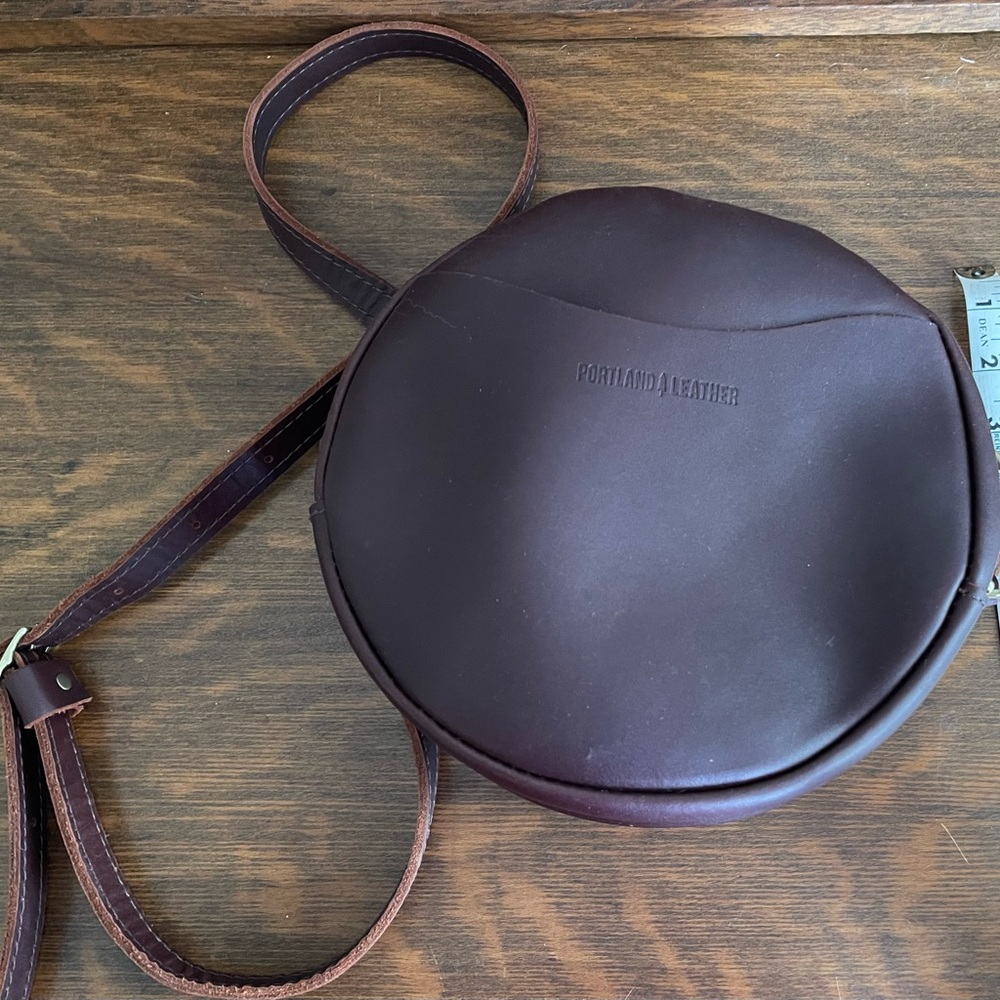 Portland Leather Goods
Round Leather Crossbody Bag - Brown - Picture 2 of 4